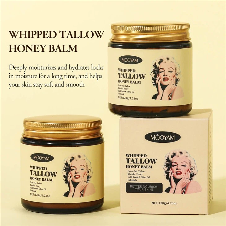 MOOYAM WHIPPED TALLOW HONEY BALM-Honey + Tallow = Your Skin’s New Soulmate